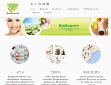Tablet Screenshot of bioexportpanama.com